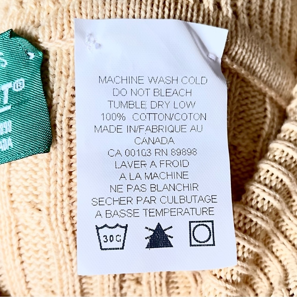 Parkhurst 100% Cotton Turtleneck Sweater, Cornstalk Yellow, Women’s XL - Picture 7 of 9